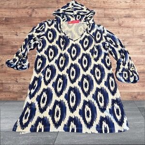 Margaret Josephs Macbeth Collection Women’s Hooded Cover Up Swim Size Small